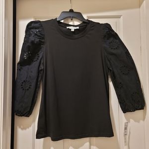Eyelet Sleeve Top (L)
